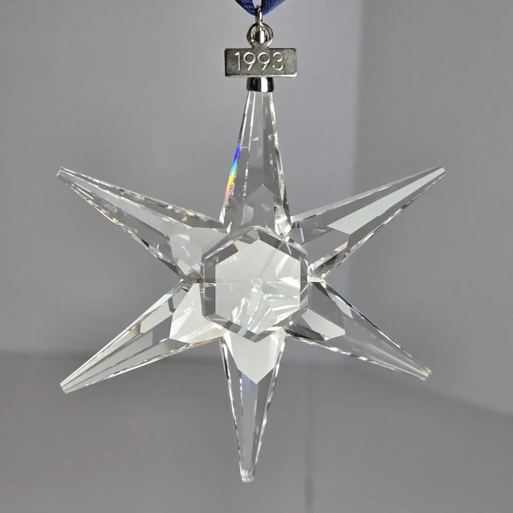 Swarovski 1993 Annual Edition Crystal Holiday Star Ornament Vintage Box A9445